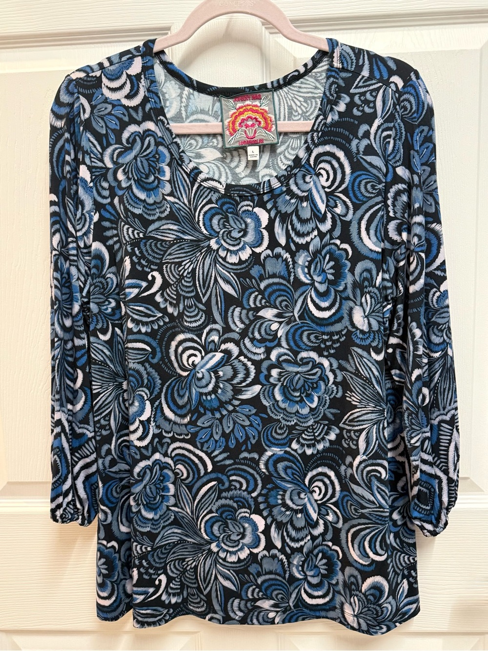 Johnny Was "The Janie Favorite Puff Sleeve" Knit Tee